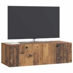 vidaXL Nástenná TV skrinka Nástenný Staré drevo 98 x 41 x 30 cm – Obrázok 3