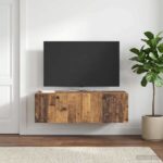 vidaXL Nástenná TV skrinka Nástenný Staré drevo 98 x 41 x 30 cm – Obrázok 4
