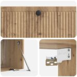 vidaXL Nástenná TV skrinka Nástenný Dub artisan 98 x 41 x 30 cm – Obrázok 9