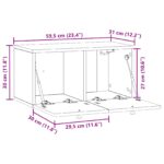 vidaXL Nástenná TV skrinka Biela 59,5 x 31 x 30 cm Kompozitné drevo – Obrázok 12