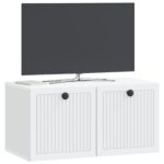 vidaXL Nástenná TV skrinka Biela 59,5 x 31 x 30 cm Kompozitné drevo – Obrázok 3