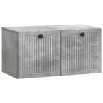 vidaXL Nástenná TV skrinka Nástenný Betónovo sivá 59,5 x 31 x 30 cm – Obrázok 2