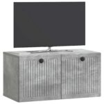 vidaXL Nástenná TV skrinka Nástenný Betónovo sivá 59,5 x 31 x 30 cm – Obrázok 3