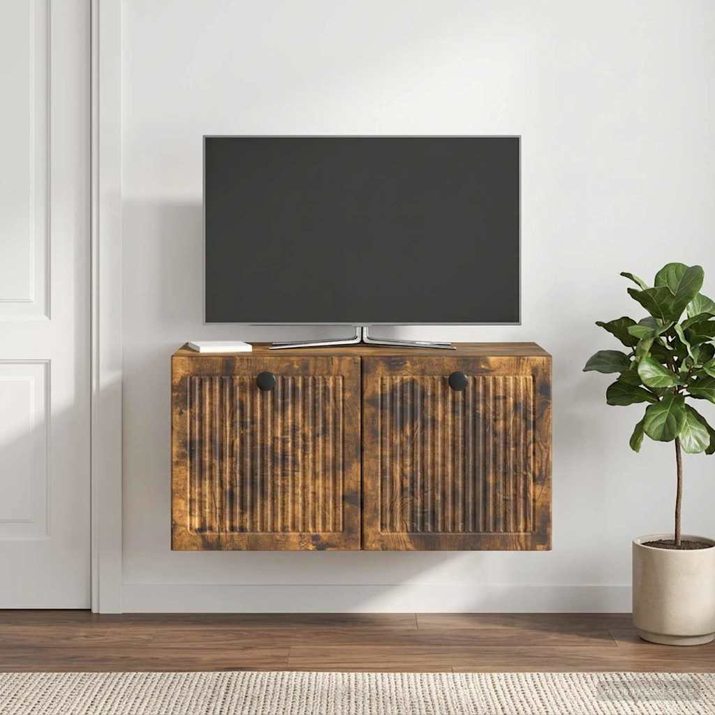 898030_1.jpg vidaXL Nástenná TV skrinka Nástenný Dymový dub 59,5 x 31 x 30 cm – Obrázok 1