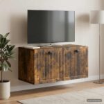 vidaXL Nástenná TV skrinka Nástenný Dymový dub 59,5 x 31 x 30 cm – Obrázok 4