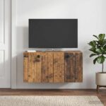 vidaXL Nástenná TV skrinka Nástenný Staré drevo 59,5 x 31 x 30 cm – Obrázok 4