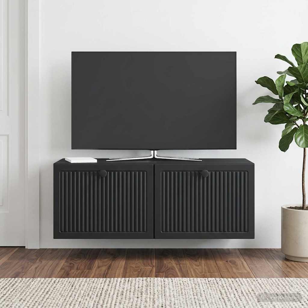 898036_1.jpg vidaXL Nástenná TV skrinka Čierna 78,5 x 31 x 30 cm Kompozitné drevo – Obrázok 1