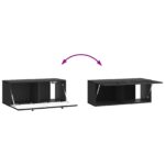 vidaXL Nástenná TV skrinka Čierna 78,5 x 31 x 30 cm Kompozitné drevo – Obrázok 10