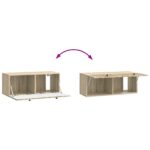 vidaXL Nástenná TV skrinka Nástenný Dub sonoma 78,5 x 31 x 30 cm – Obrázok 10