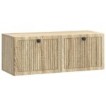 vidaXL Nástenná TV skrinka Nástenný Dub sonoma 78,5 x 31 x 30 cm – Obrázok 2