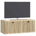vidaXL Nástenná TV skrinka Nástenný Dub sonoma 78,5 x 31 x 30 cm – Obrázok 3