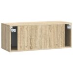 vidaXL Nástenná TV skrinka Nástenný Dub sonoma 78,5 x 31 x 30 cm – Obrázok 8