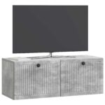 vidaXL Nástenná TV skrinka Nástenný Betónovo sivá 78,5 x 31 x 30 cm – Obrázok 3