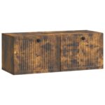 vidaXL Nástenná TV skrinka Nástenný Dymový dub 78,5 x 31 x 30 cm – Obrázok 2