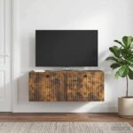 vidaXL Nástenná TV skrinka Nástenný Dymový dub 78,5 x 31 x 30 cm – Obrázok 4