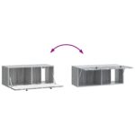vidaXL Nástenná TV skrinka Nástenný Sivá sonoma 78,5 x 31 x 30 cm – Obrázok 10