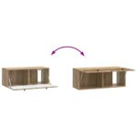 vidaXL Nástenná TV skrinka Nástenný Dub artisan 78,5 x 31 x 30 cm – Obrázok 10