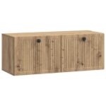vidaXL Nástenná TV skrinka Nástenný Dub artisan 78,5 x 31 x 30 cm – Obrázok 2