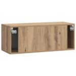 vidaXL Nástenná TV skrinka Nástenný Dub artisan 78,5 x 31 x 30 cm – Obrázok 8