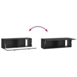 vidaXL Nástenná TV skrinka Čierna 98 x 31 x 30 cm Kompozitné drevo – Obrázok 10