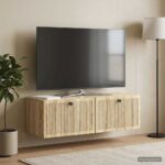 vidaXL Nástenná TV skrinka Dub sonoma 98 x 31 x 30 cm Kompozitné drevo