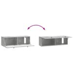 vidaXL Nástenná TV skrinka Nástenný Betónovo sivá 98 x 31 x 30 cm – Obrázok 10
