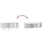 vidaXL Nástenná TV skrinka Biela s vysokým leskom 98 x 31 x 30 cm – Obrázok 10