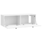 vidaXL Nástenná TV skrinka Biela s vysokým leskom 98 x 31 x 30 cm – Obrázok 5