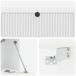 vidaXL Nástenná TV skrinka Biela s vysokým leskom 98 x 31 x 30 cm – Obrázok 9
