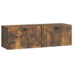vidaXL Nástenná TV skrinka Dymový dub 98 x 31 x 30 cm Kompozitné drevo – Obrázok 2