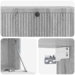 vidaXL Nástenná TV skrinka Nástenný Sivá sonoma 98 x 31 x 30 cm – Obrázok 9