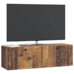 vidaXL Nástenná TV skrinka Nástenný Staré drevo 98 x 31 x 30 cm – Obrázok 3