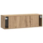 vidaXL Nástenná TV skrinka Nástenný Dub artisan 98 x 31 x 30 cm – Obrázok 8