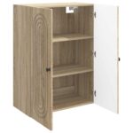 vidaXL Nástenná skrinka Dub sonoma 66 x 34,5 x 90 cm Kompozitné drevo – Obrázok 2