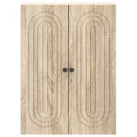 vidaXL Nástenná skrinka Dub sonoma 66 x 34,5 x 90 cm Kompozitné drevo – Obrázok 3