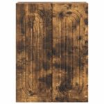 vidaXL Nástenná skrinka Dymový dub 66 x 34,5 x 90 cm Kompozitné drevo – Obrázok 3
