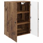 vidaXL Nástenná skrinka Staré drevo 66 x 34,5 x 90 cm Kompozitné drevo – Obrázok 2