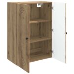 vidaXL Nástenná skrinka Dub artisan 66 x 34,5 x 90 cm Kompozitné drevo – Obrázok 2