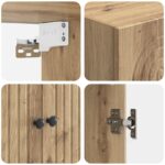 vidaXL Nástenná skrinka Dub artisan 66 x 34,5 x 90 cm Kompozitné drevo – Obrázok 6