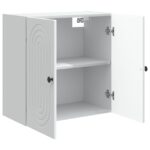 vidaXL Nástenná skrinka Biela 59 x 31 x 60 cm Kompozitné drevo – Obrázok 2