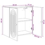 vidaXL Nástenná skrinka Biela 59 x 31 x 60 cm Kompozitné drevo – Obrázok 7