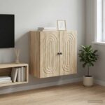 vidaXL Nástenná skrinka Dub sonoma 59 x 31 x 60 cm Kompozitné drevo – Obrázok 8