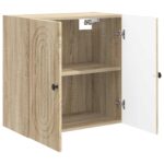 vidaXL Nástenná skrinka Dub sonoma 59 x 31 x 60 cm Kompozitné drevo – Obrázok 2