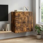vidaXL Nástenná skrinka Dymový dub 59 x 31 x 60 cm Kompozitné drevo – Obrázok 8