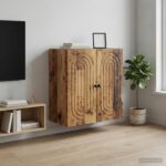 vidaXL Nástenná skrinka Staré drevo 59 x 31 x 60 cm Kompozitné drevo – Obrázok 8