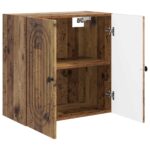 vidaXL Nástenná skrinka Staré drevo 59 x 31 x 60 cm Kompozitné drevo – Obrázok 2