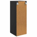 vidaXL Nástenná skrinka Čierna 33 x 34,5 x 90 cm Kompozitné drevo – Obrázok 5