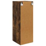 vidaXL Nástenná skrinka Dymový dub 33 x 34,5 x 90 cm Kompozitné drevo – Obrázok 5