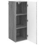 vidaXL Nástenná skrinka Sivý Sonoma 33 x 34,5 x 90 cm Kompozitné drevo – Obrázok 2