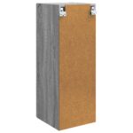 vidaXL Nástenná skrinka Sivý Sonoma 33 x 34,5 x 90 cm Kompozitné drevo – Obrázok 5